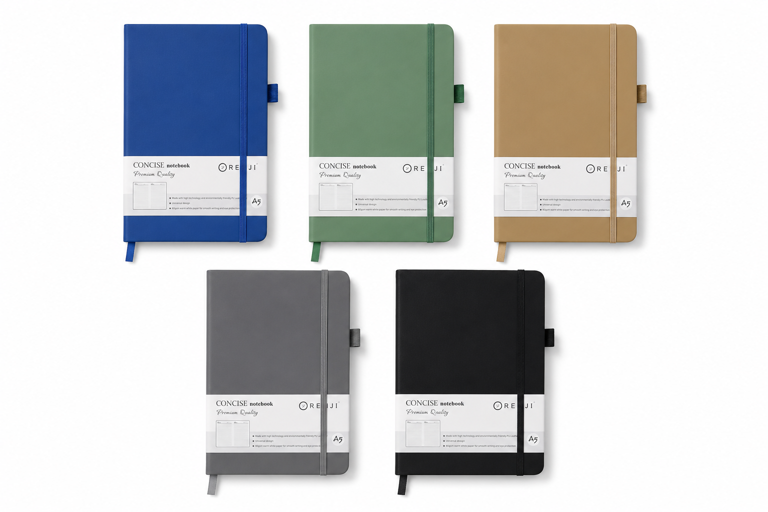 ORENJI Notebook PU Leather A5 - Mix Color - 1/120 pcs